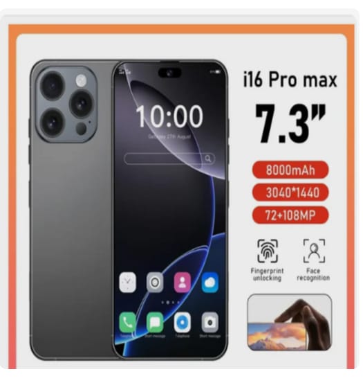 Смартфон Смартфон i16 Pro Max 22ГБ+2ТБ, фиолетовый EU 16/1 ТБ, фиолетовый НОВИНКА