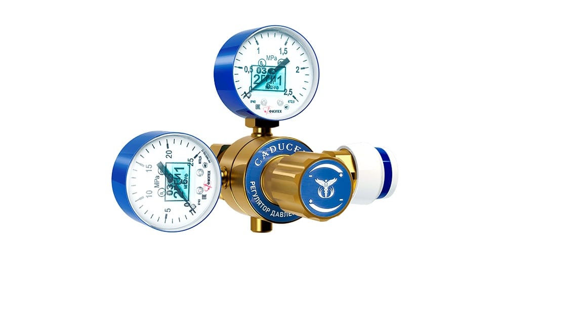 Редуктор баллонный кислородный одноступенчатый CADUCEUS БКО-50