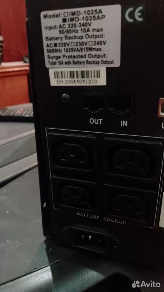 Ибп (UPS) Powercom IMD-1025AP б.у — фото 2