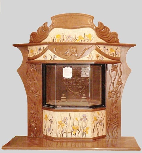 Камины в мозаики