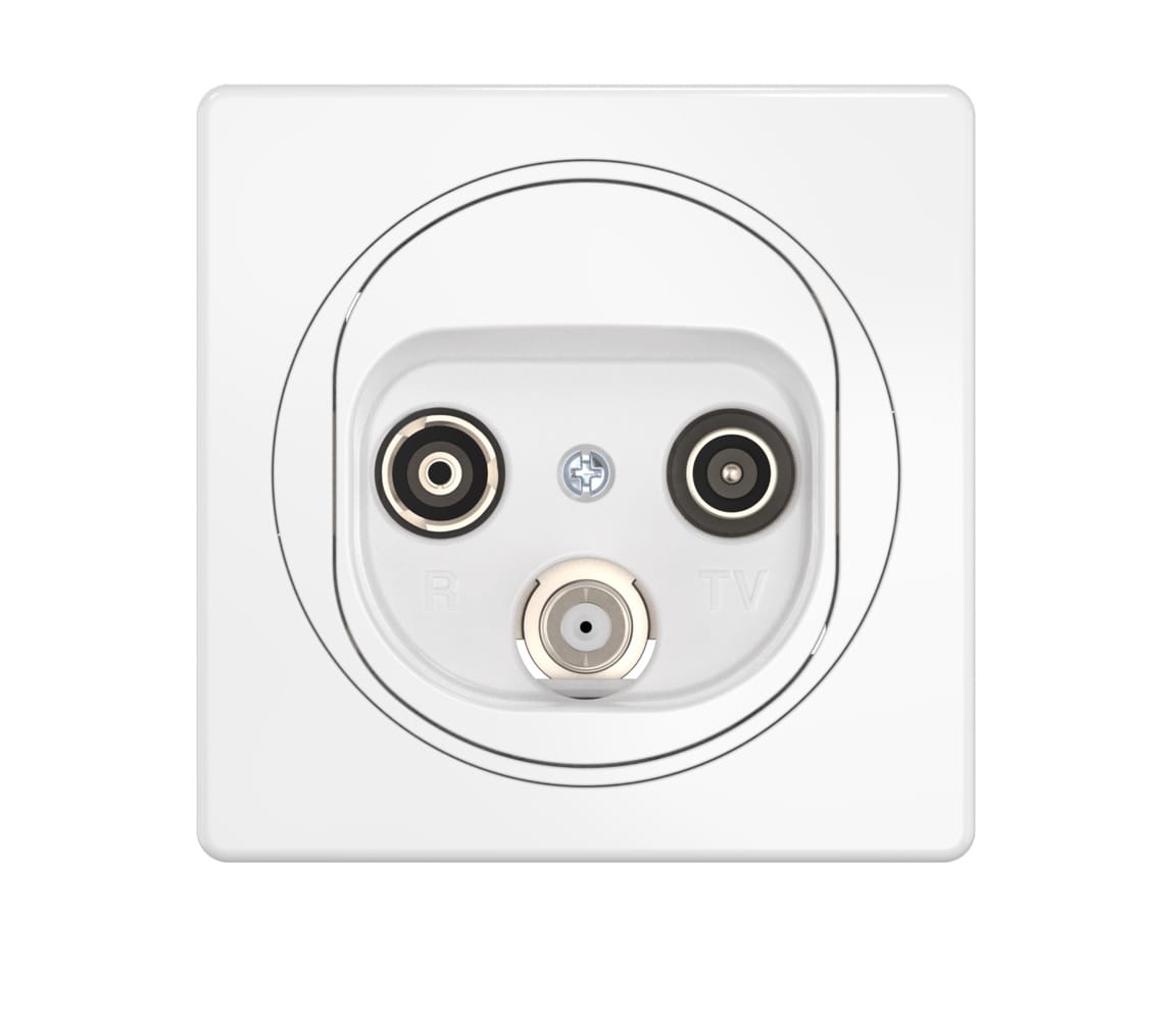 Розетка встраиваемая антенная CADUCEUS ALING EON TV/FM/SAT оконечная