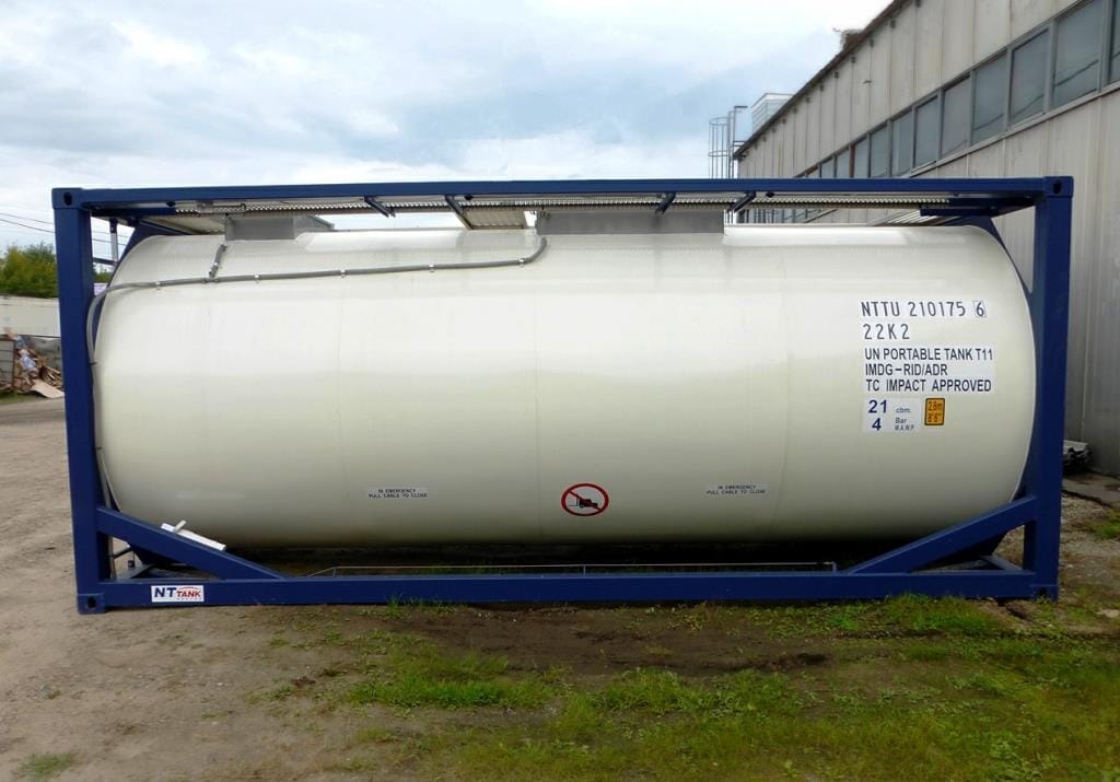 Танк-контейнер тип Т11 объём 21м3 для перевозки нефтехимической продукции, новый.