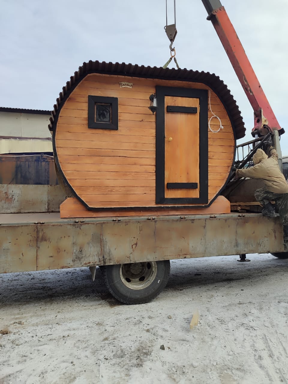 Баня перевозная мобильная овалочка во Владивостоке