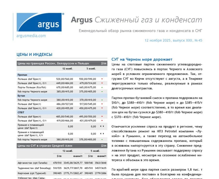 rgus Сжиженный газ и конденсат / Argus Liquefied Gas and Condensate — фото 2