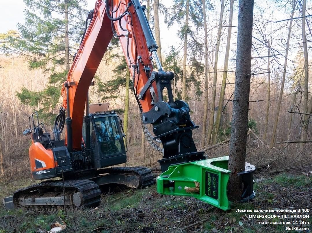 Лесные ножницы BI400 на экскаваторы 14-24тн. — фото 6