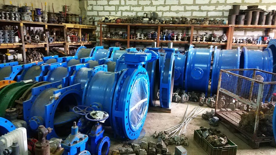 Затворы 2-ух эксцентриковые, чугунные, фланцевые ERHARD,    AVK,    Keulahutte GmbH,    ЭНЕКОС   Ду300-1400 Ру10