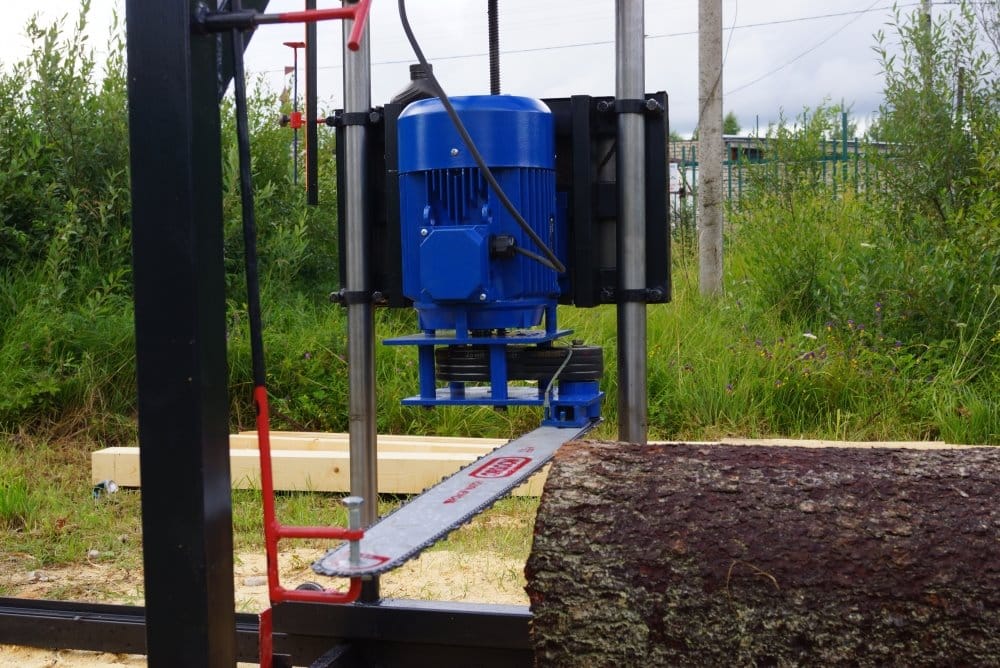 Пилорама электрическая шинная ЭПШ 5.5, 7.5кВт(новая, пр-во) — фото 5