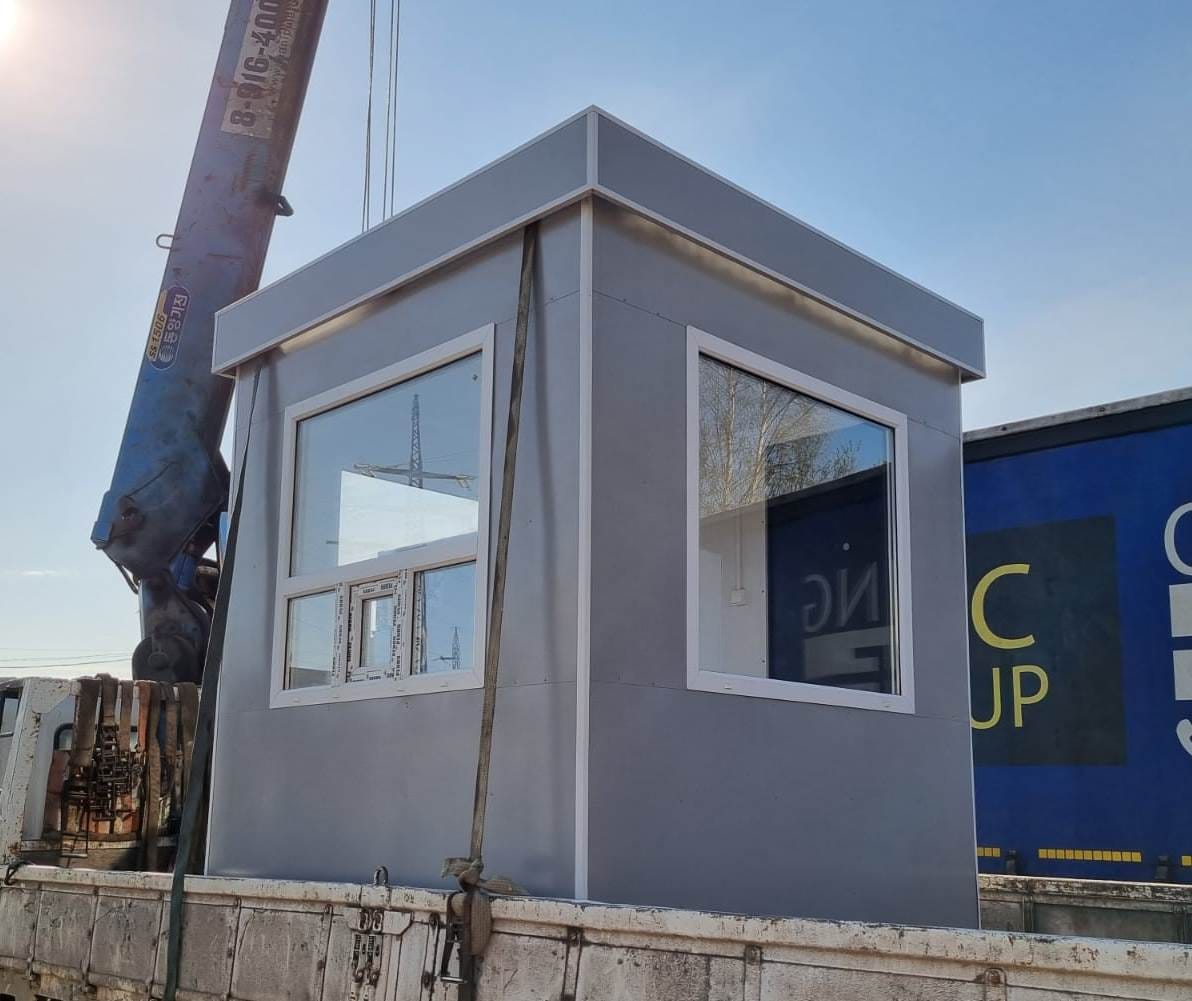 Пост охраны размер 2,0х2,0х2,5м,  П-4 цена эконом, новый, утепленный — фото 3