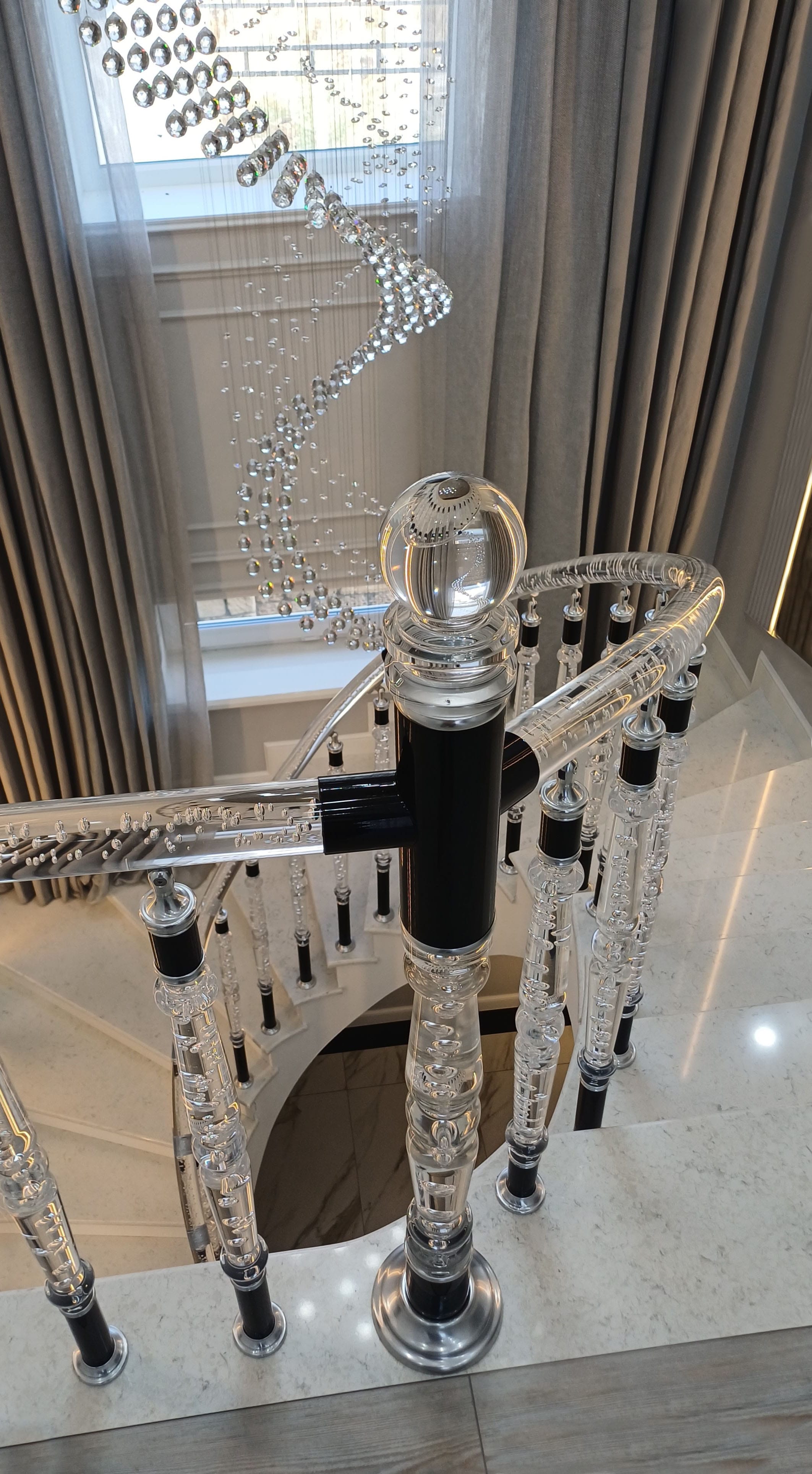 Перила для лестницы на 2 этаж — фото 3