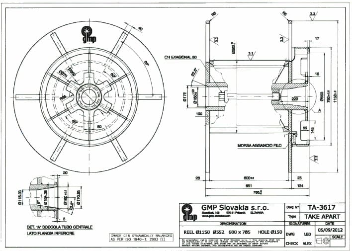Катушки разборные TA/SCS 1150 mm для металлической проволоки. — фото 2