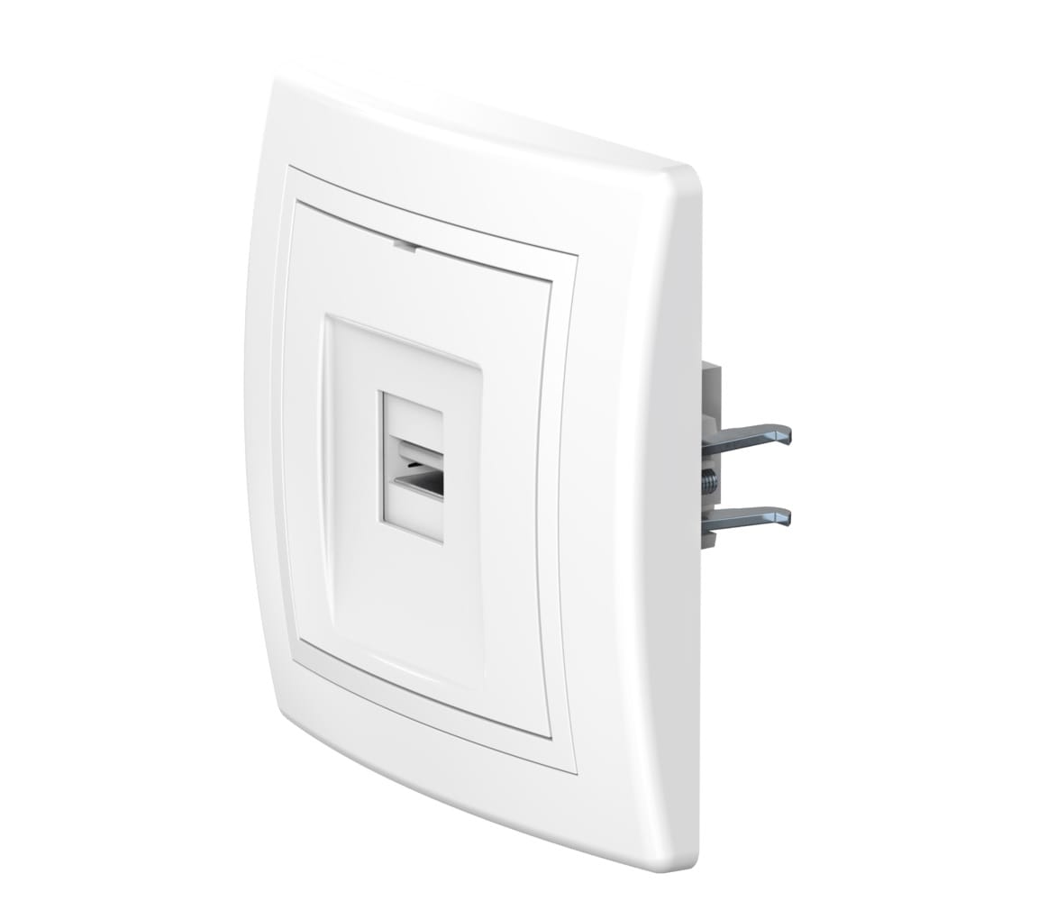 Розетка скрытой установки CADUCEUS ALING PRESTIGE с модулем Keystone USB 2.0 тип А-А, 250В~
