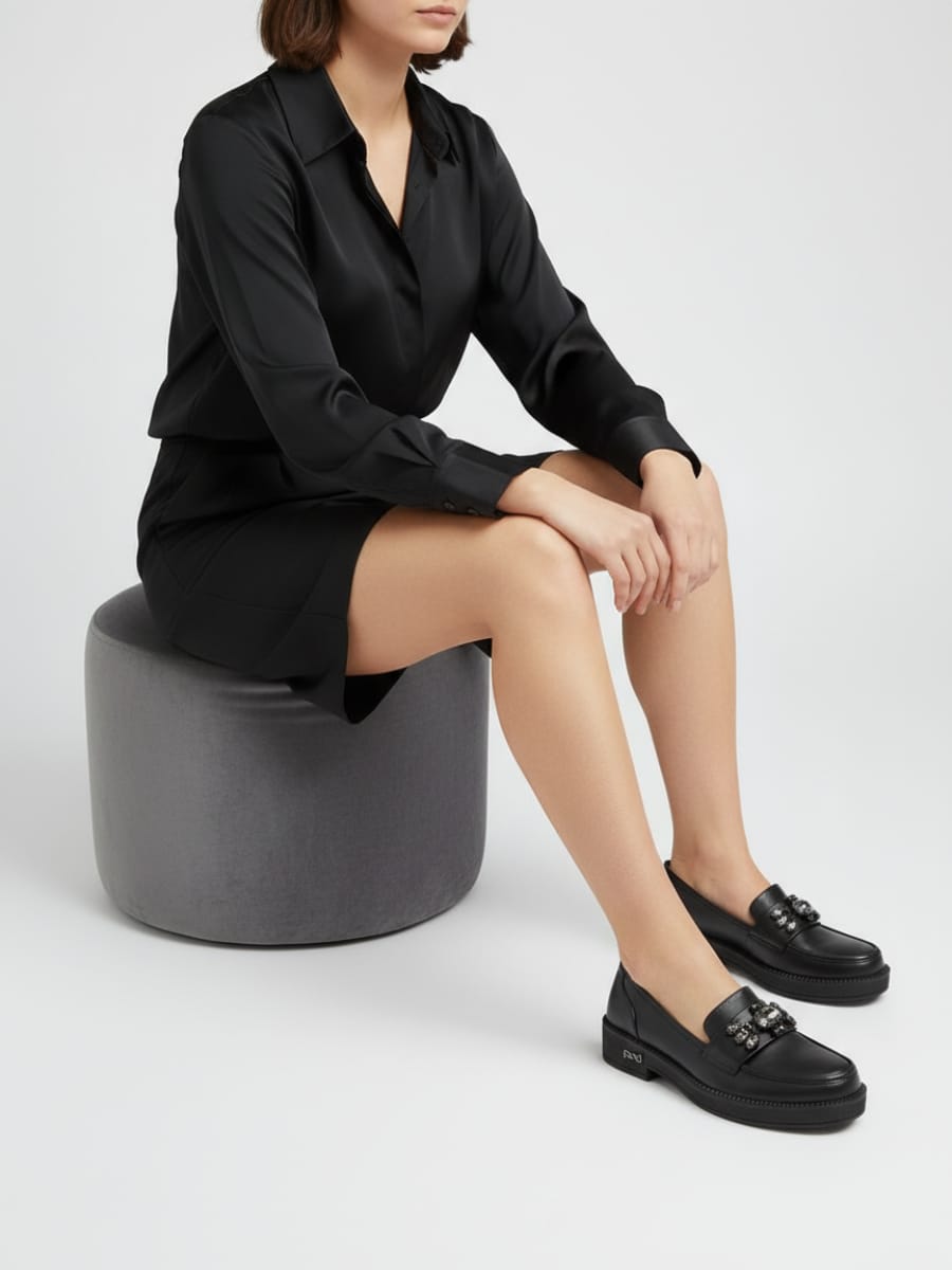 Туфли женские кожаные