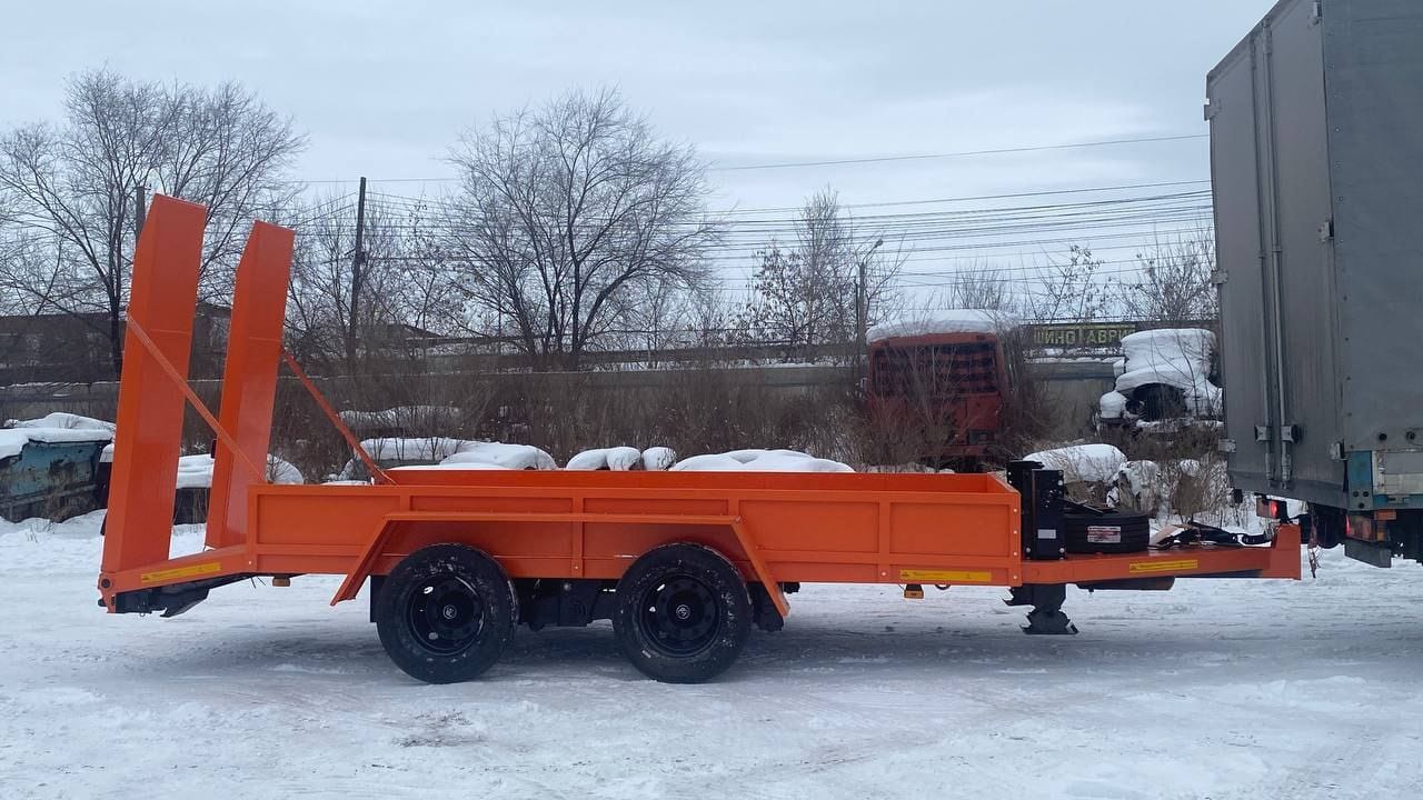 Низкорамный прицеп 898211 для перевозки спецтехники до 5 тонн — фото 2