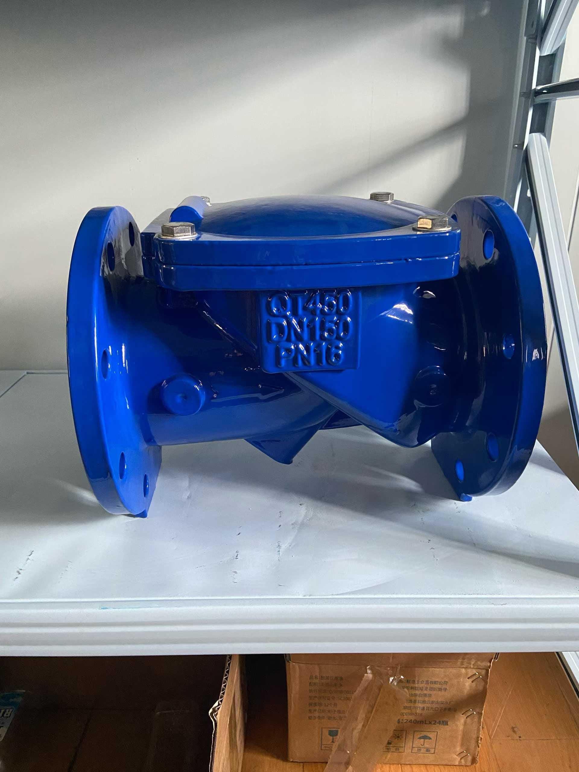 Клапан обратный поворотный чугунный с обрезиненным диском 302А