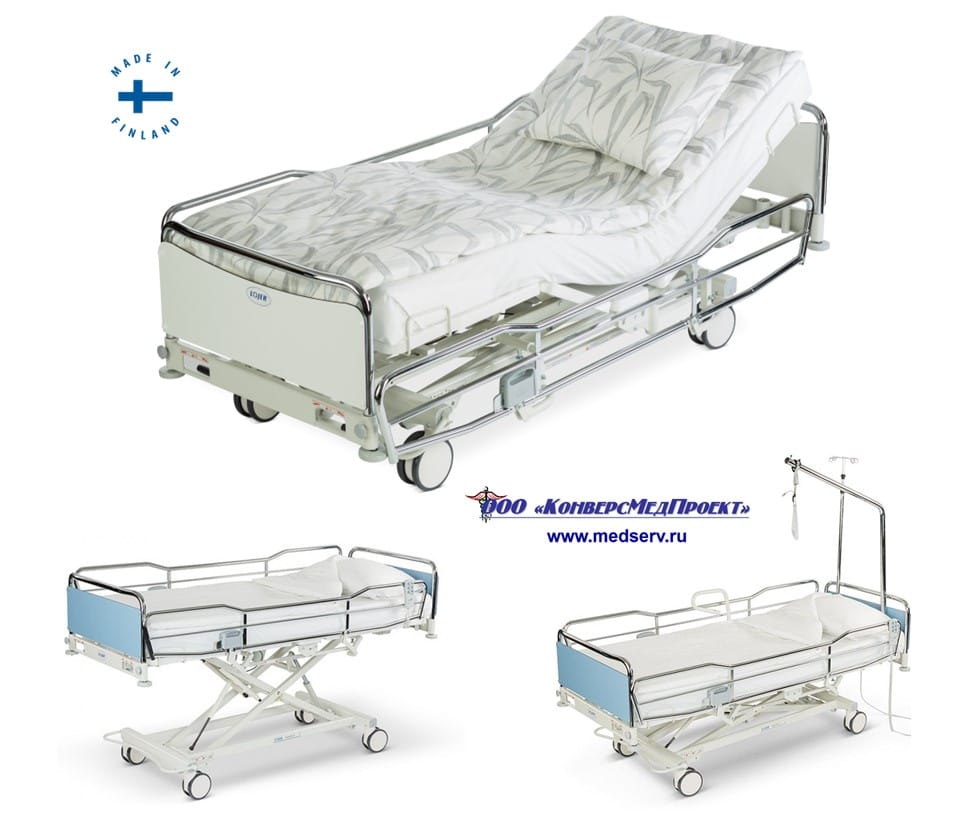 Медицинская функциональная кровать ScanAfia XS производства Lojer Oy, Финляндия — фото 2