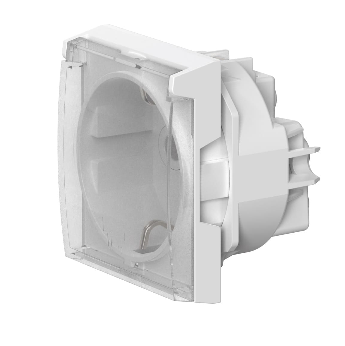 Розетка CADUCEUS ALING MODE электрическая, модульная с крышкой, для скрытой проводки, механизм, 16А, 250 В~