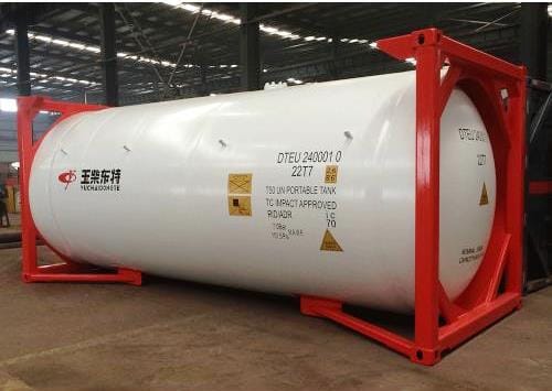 Танк-контейнер T50 объём 24500 л., для перевозки безводного сжиженного аммиака, новый. — фото 2