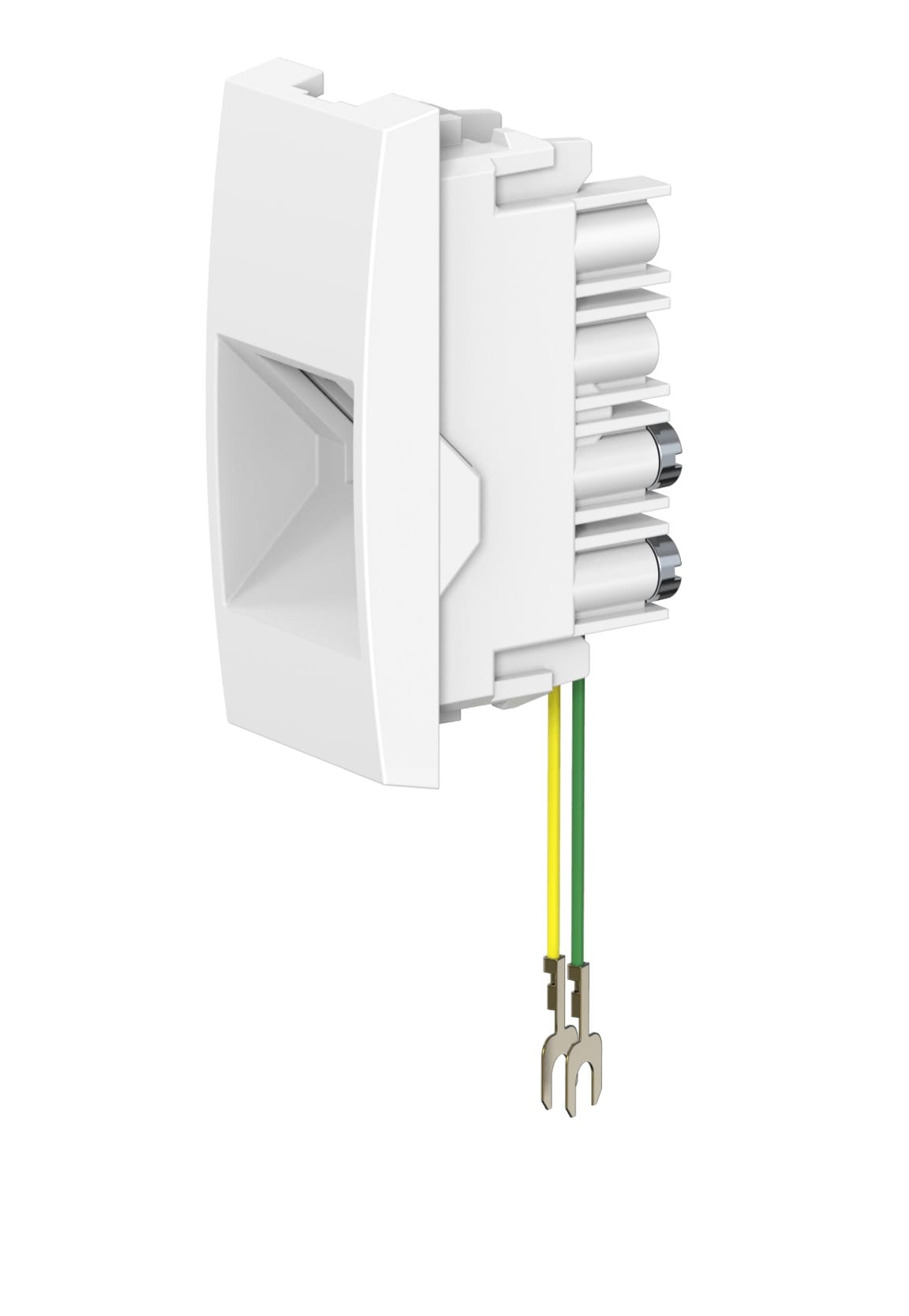 Встраиваемая модульная телефонная розетка CADUCEUS ALING MODE RJ12 6P2C, механизм