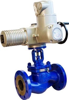 Вентиль Гранвент серии KV45 с электропироводом AUMA SA07.6 (380 В)