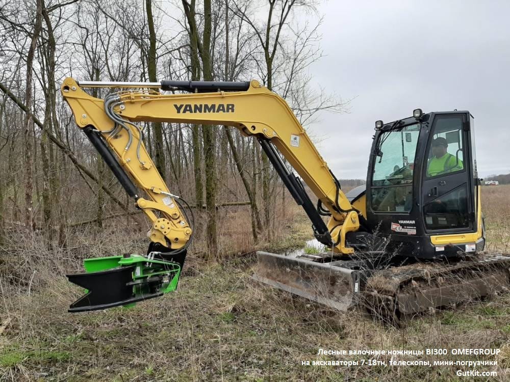 Лесные ножницы BI300 на экскаваторы 7-18тн, на мини-погрузчики 4-6тн. — фото 5