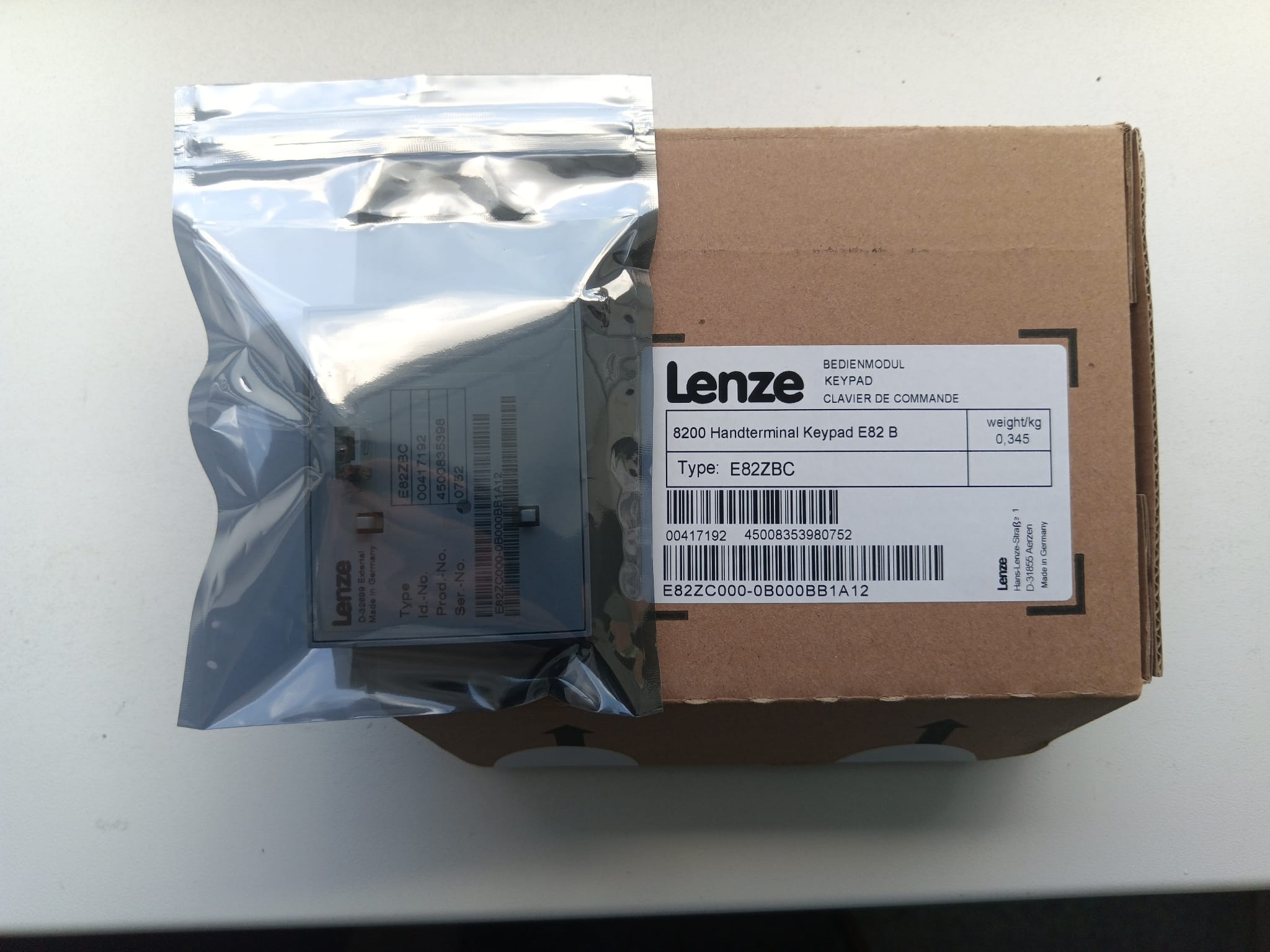 Lenze E82ZBC пульт управления Частотного Преобразователя — фото 5