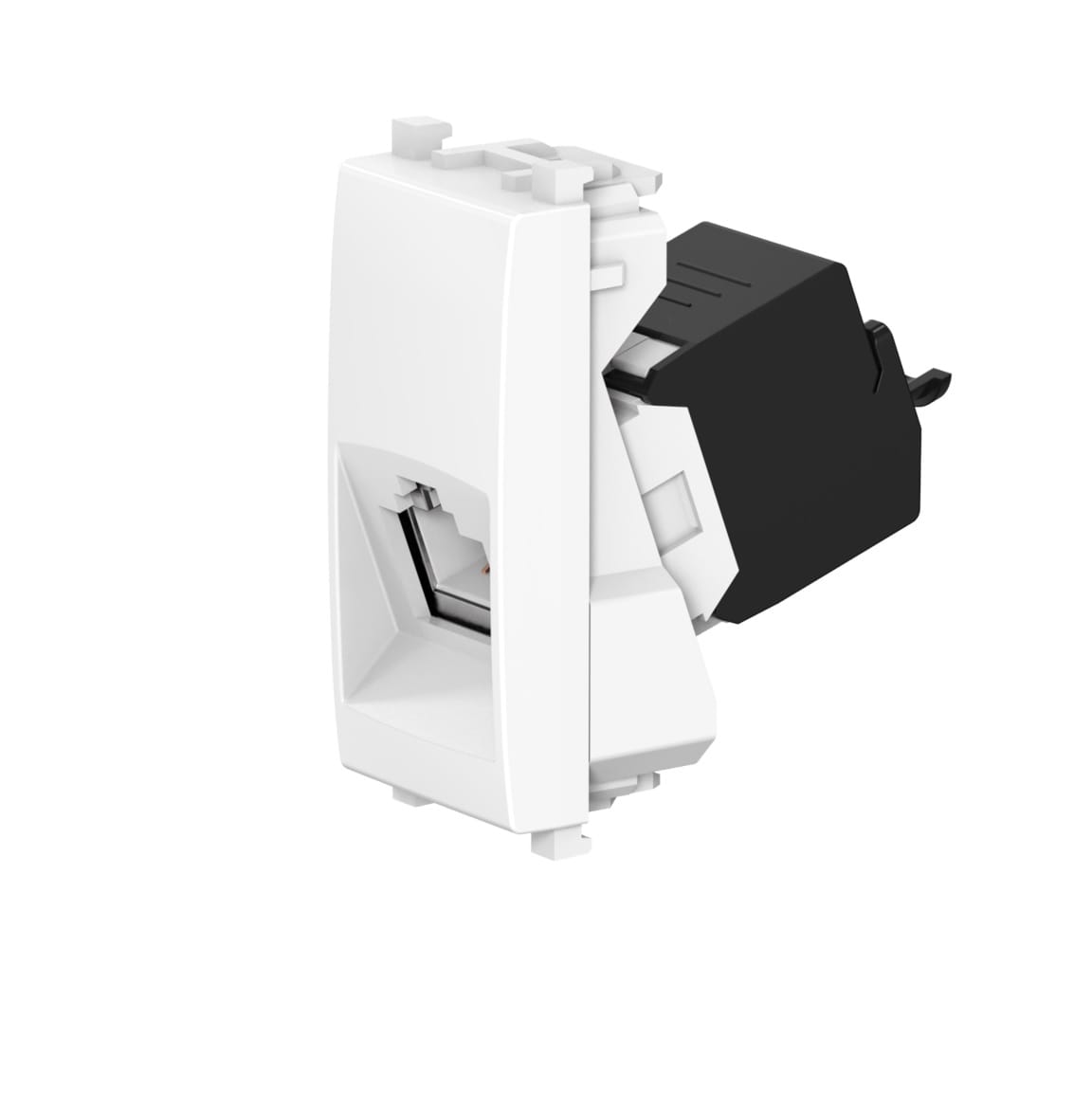 Розетка CADUCEUS ALING EXPERIENCE компьютерная, с модулем Keystone RJ45 8P8C cat.5e, UTP, модульная, для скрытой проводки, механизм