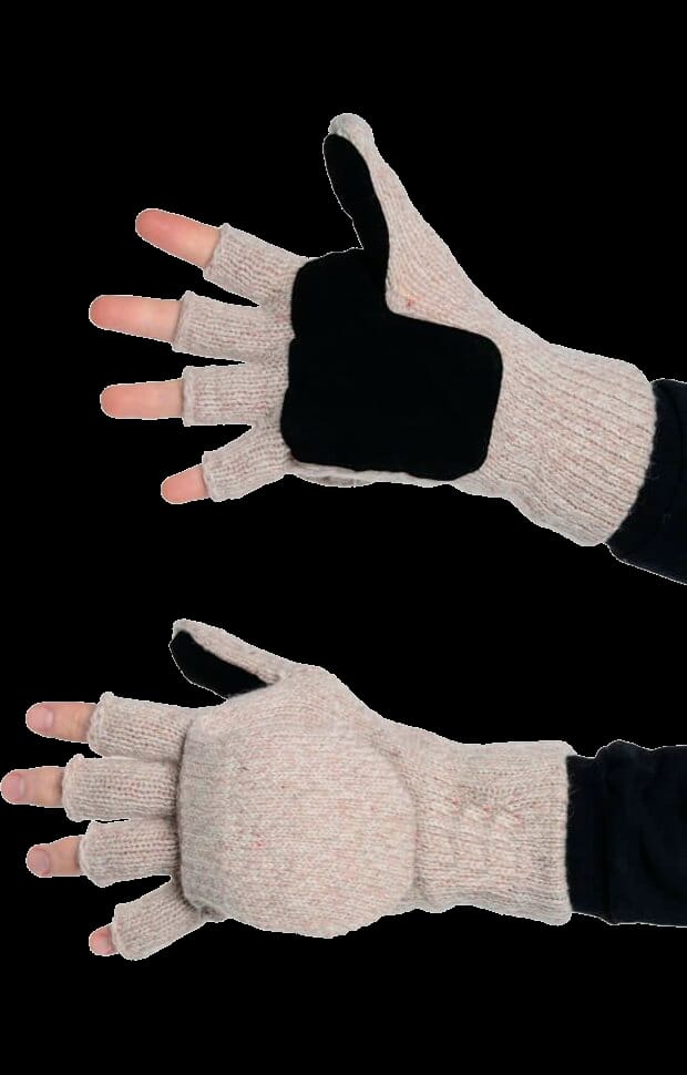 АЙСЕР ® Перчатки-варежки со спилковыми накладками (утеп. Тинсулейт) — фото 3