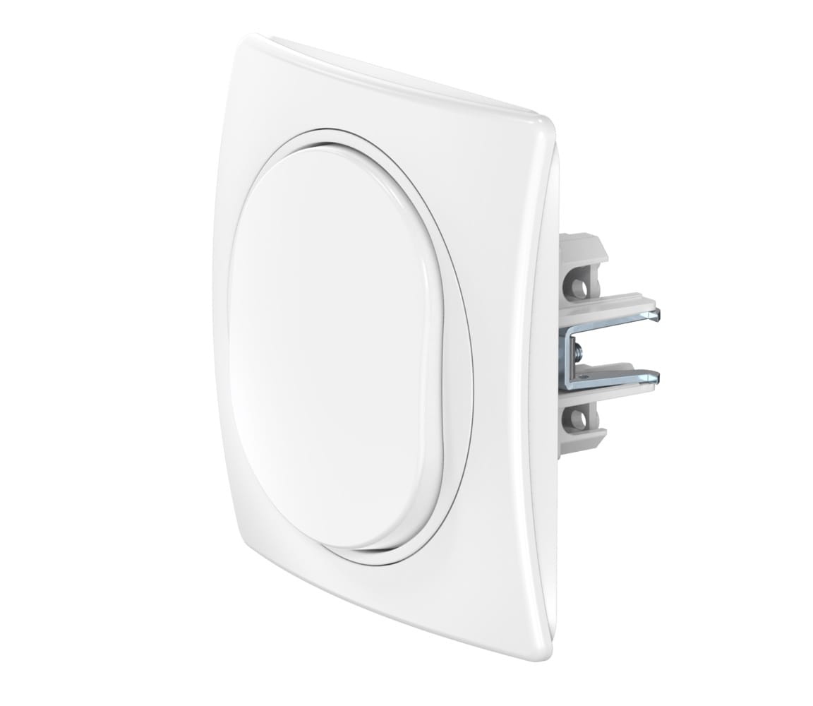 Выключатель скрытой установки CADUCEUS ALING EON, одноклавишный, перекрёстный, 10АХ, 250В~