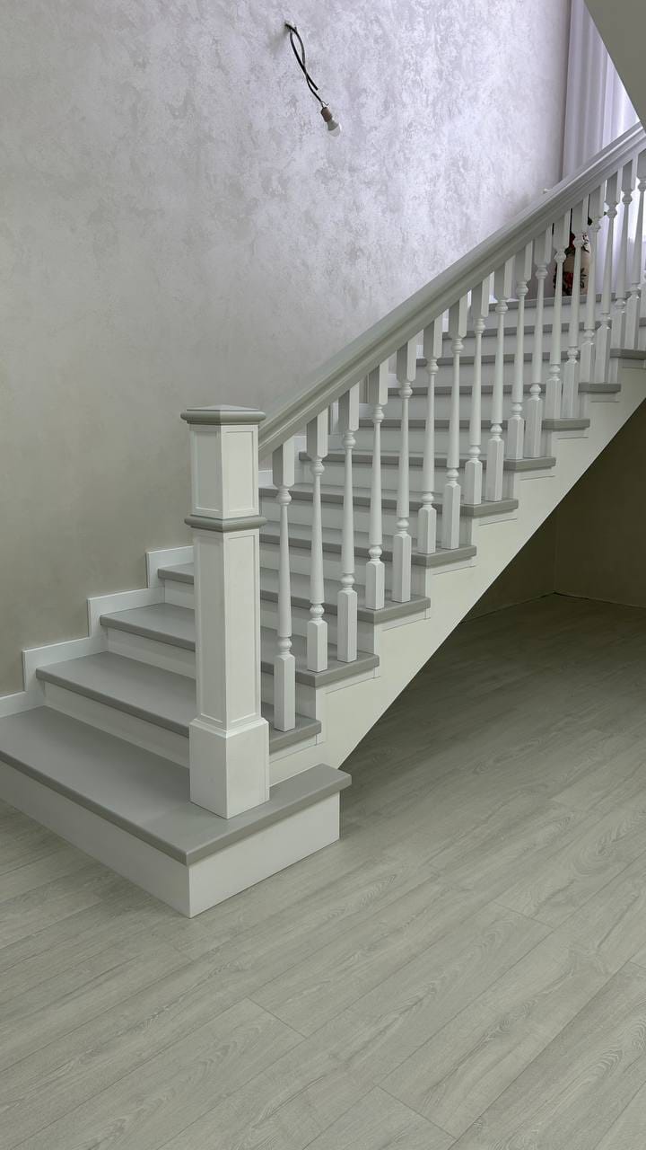 Лестницы в японском стиле из массива дерева — фото 32