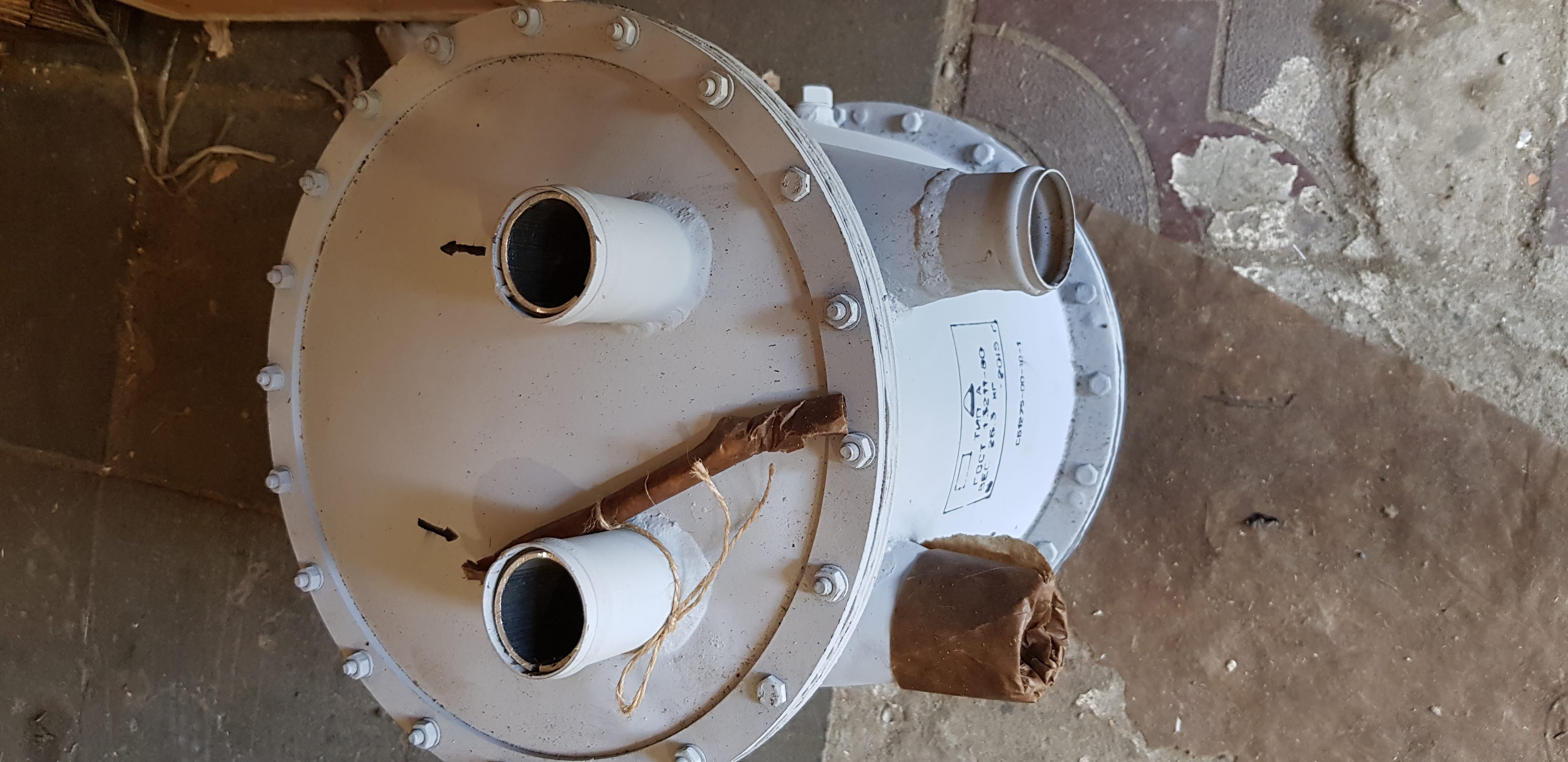 Охладитель водо-водяной Д12 (холодильник 3Д12)  Сб. 1275-00-10-1