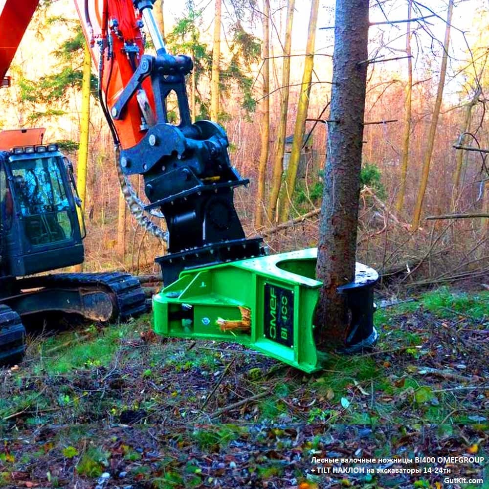 Лесные ножницы BI400 на экскаваторы 14-24тн. — фото 3