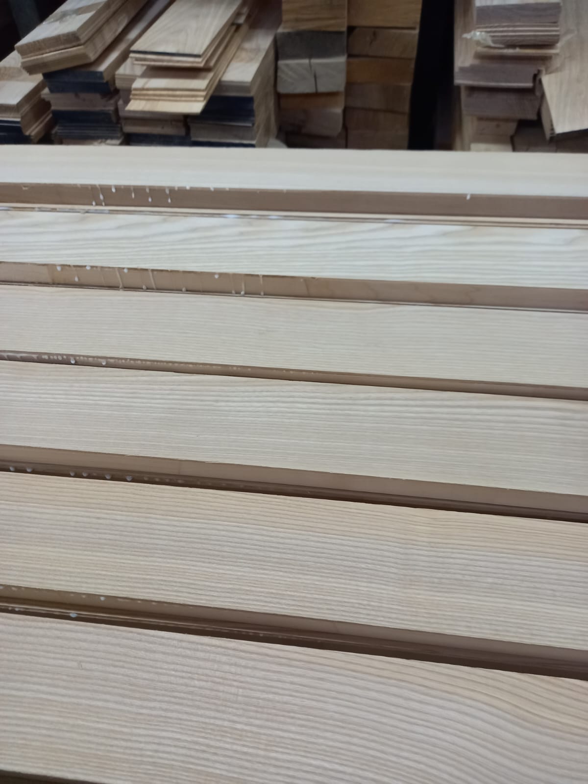 Ламель пиленая, инженерная доска из дуба, бука, ясеня. — фото 2