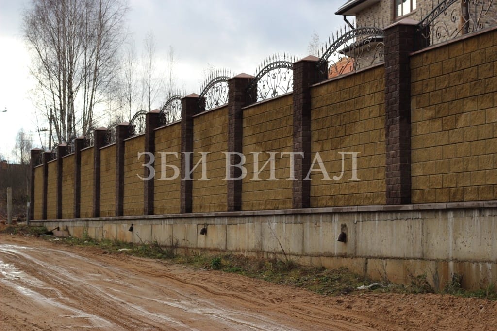 Камень стеновой лицевой - Блок «рваный камень» для заборов и стен. — фото 4