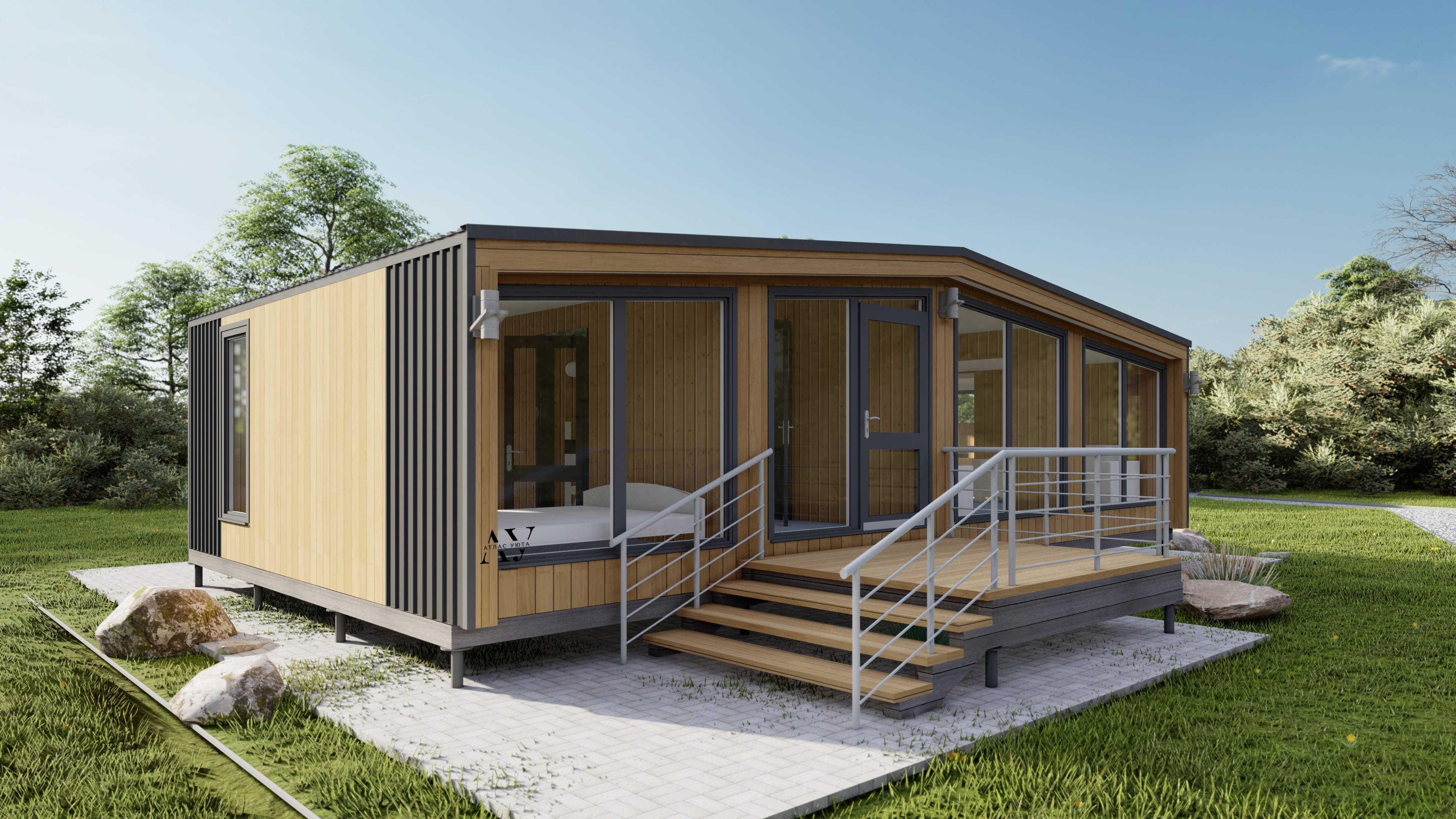 Модульный Дом 6х10м барнхаус (50м2)