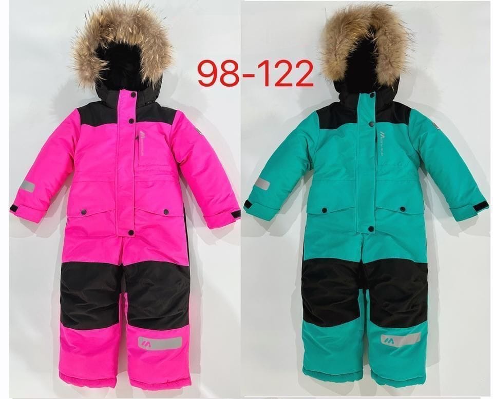 Детские комбинезоны с мехом оптом. Размеры 122-164 — фото 6