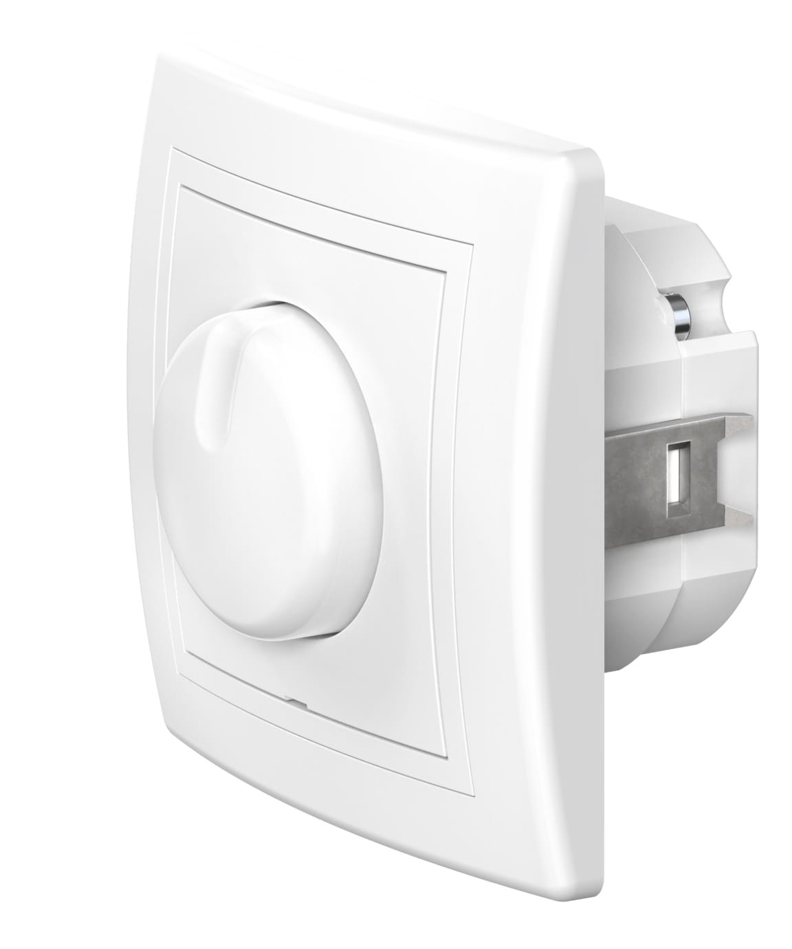 Диммер скрытой установки CADUCEUS ALING PRESTIGE поворотно-нажимной, LED 1-100Вт, универсальный