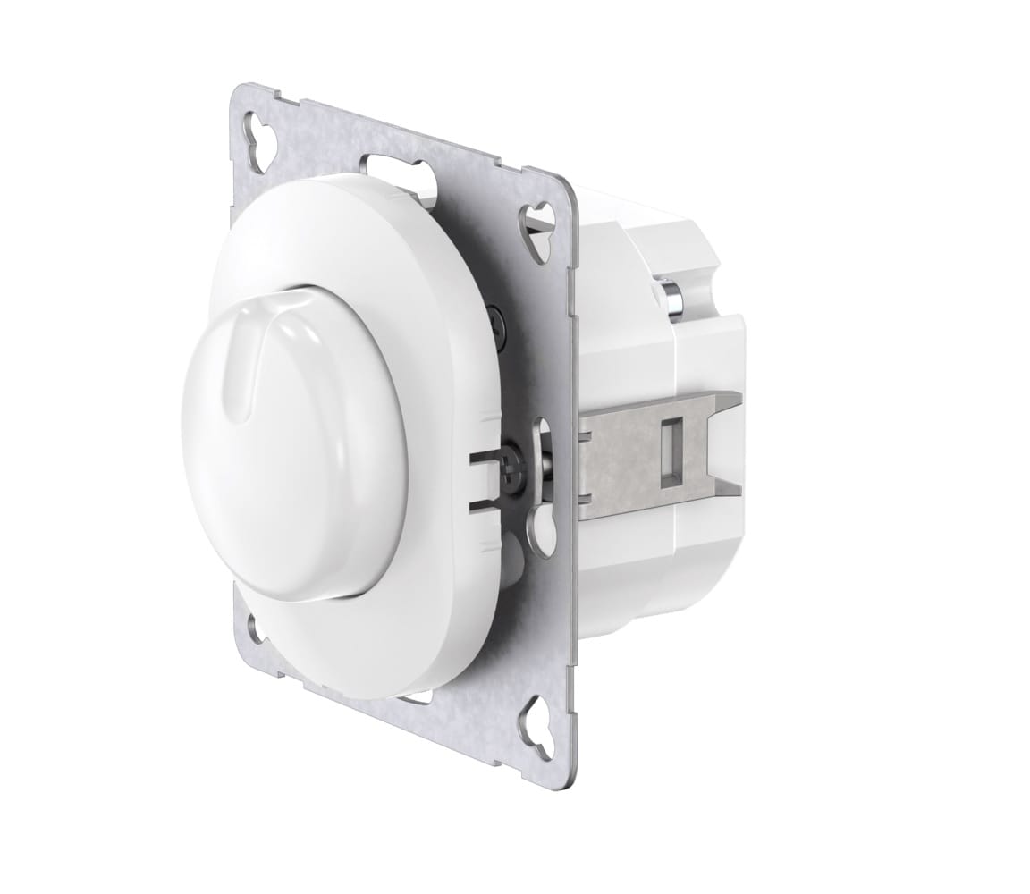 Диммер скрытой установки CADUCEUS ALING EON, поворотно-нажимной, LED 1-100Вт, универсальный, механизм