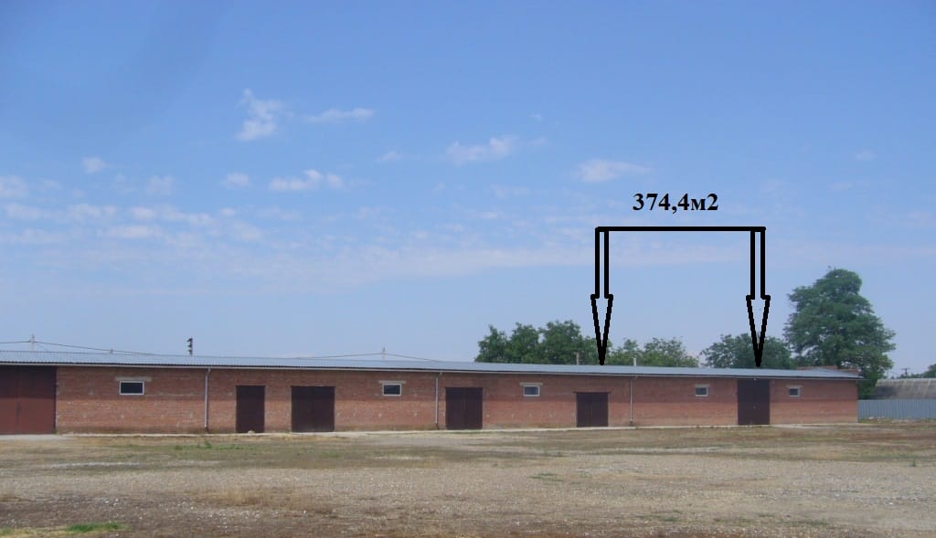 Сдам склад 374,4м2. в ст.Медведовской.Собственник.