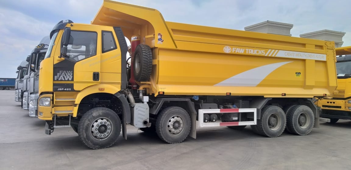 Новый самосвал FAW 8x4 2023г.в, 420 л.с, U высокий кузов, съемные борта,     объем кузова – 34 м.куб.