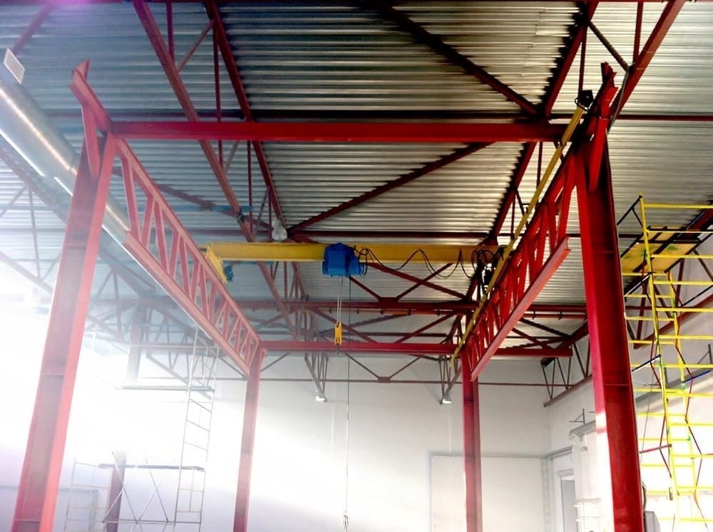 Монтаж крановой эстакады для мостового крана, кран-балки. — фото 7