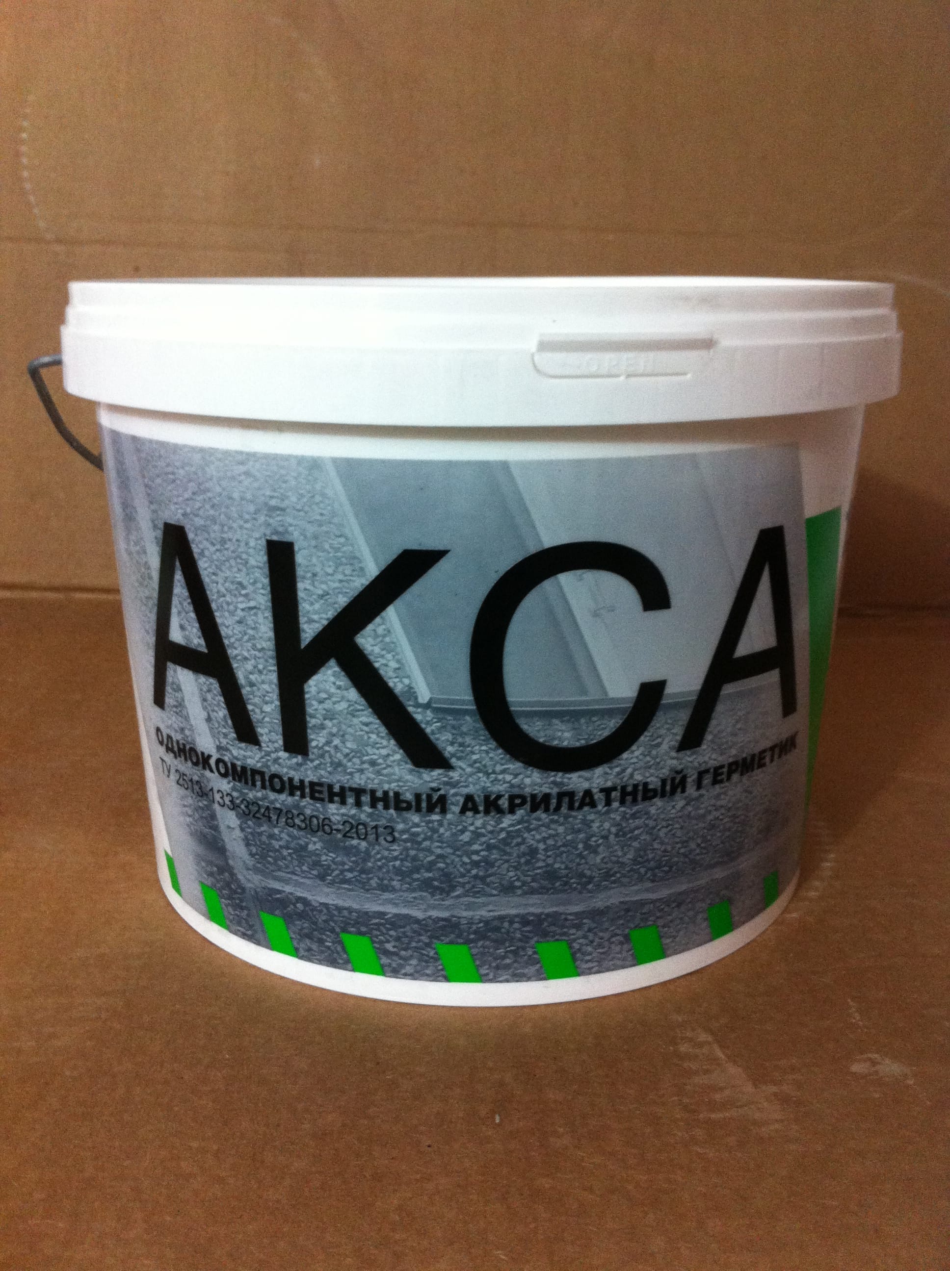 Герметик АКСА белый ведро 15кг. — фото 2