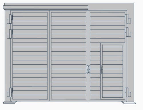 Ворота складчатые ВРС 42х42-УХЛ1, серия 1.435.2-28