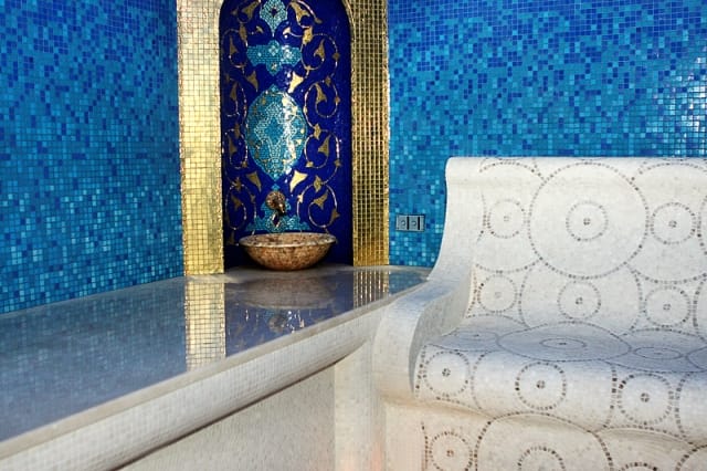 Хамам в мозаики панно мозаичное плитка из натурального камня