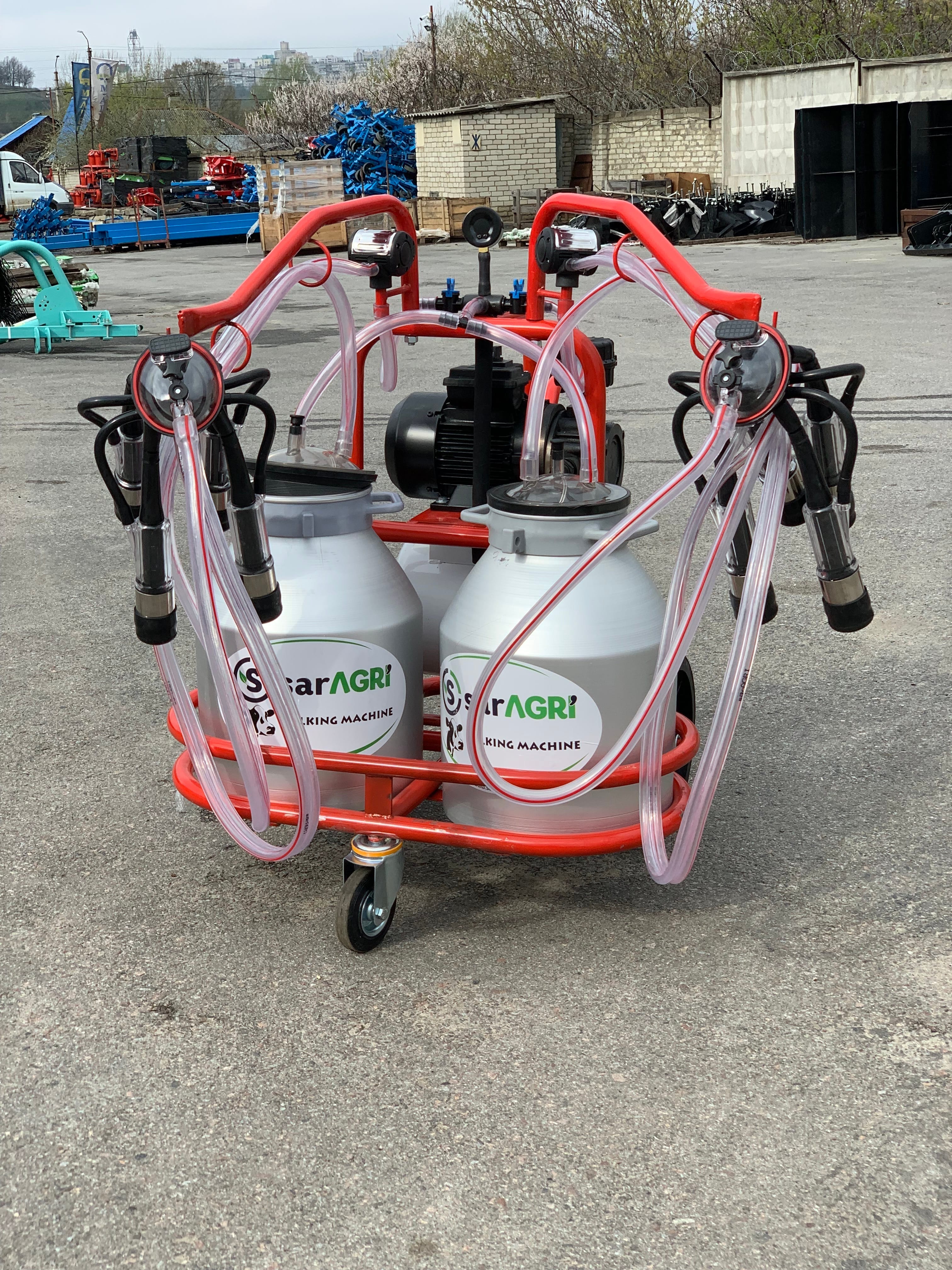 Турецкий доильный аппарат 2 бидона 2 пульсатора Telsar — фото 3