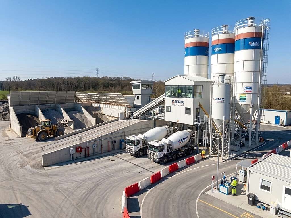 Бетонный завод Semix 100 м3/час | зимний вариант