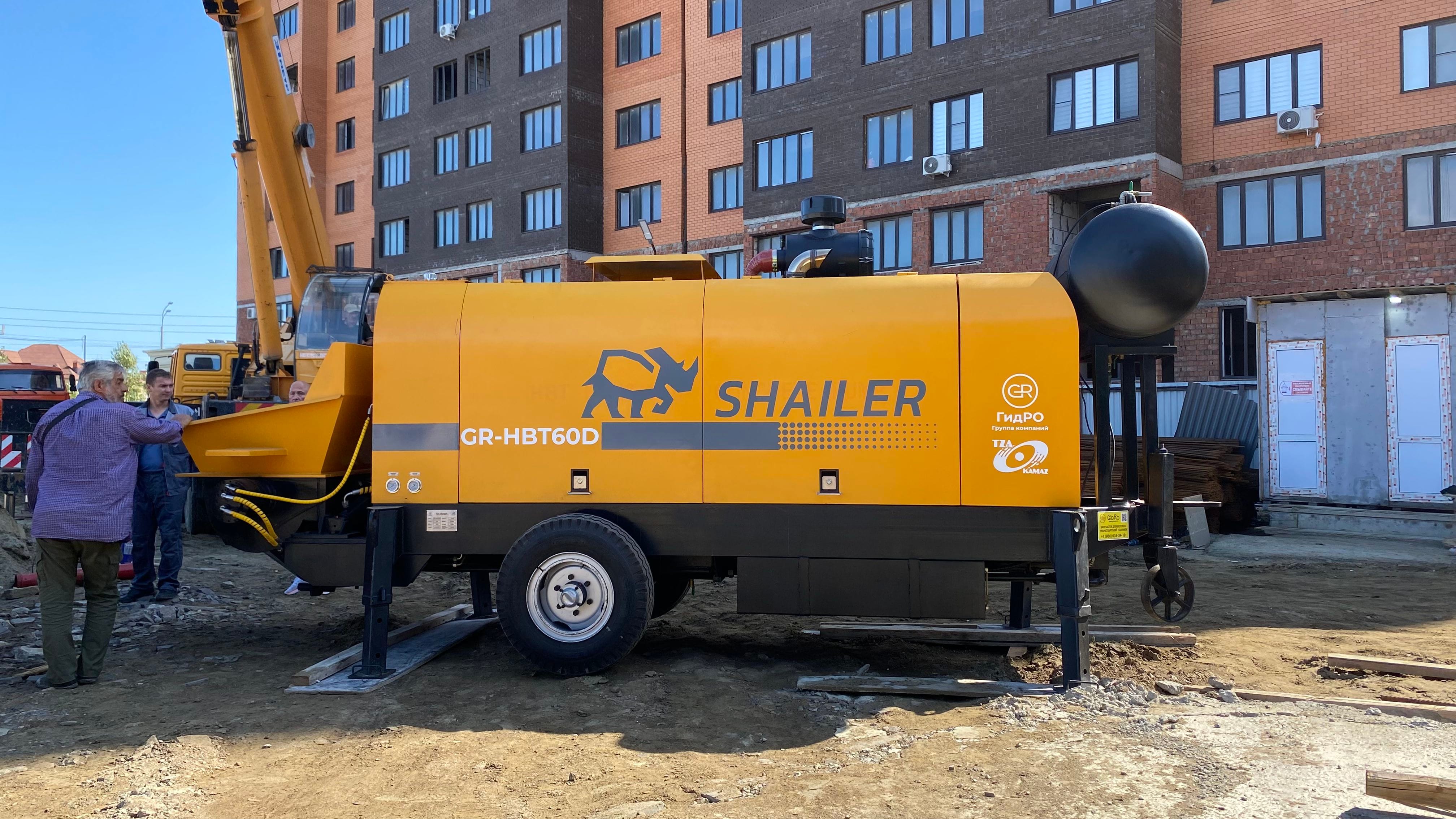 Бетононасосы стационарные SHAILER GR-60D, GR-80D, GR-100D-23