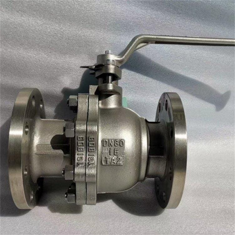 Кран шаровой двухсоставной титановый фланцевый 11тн41п — фото 2