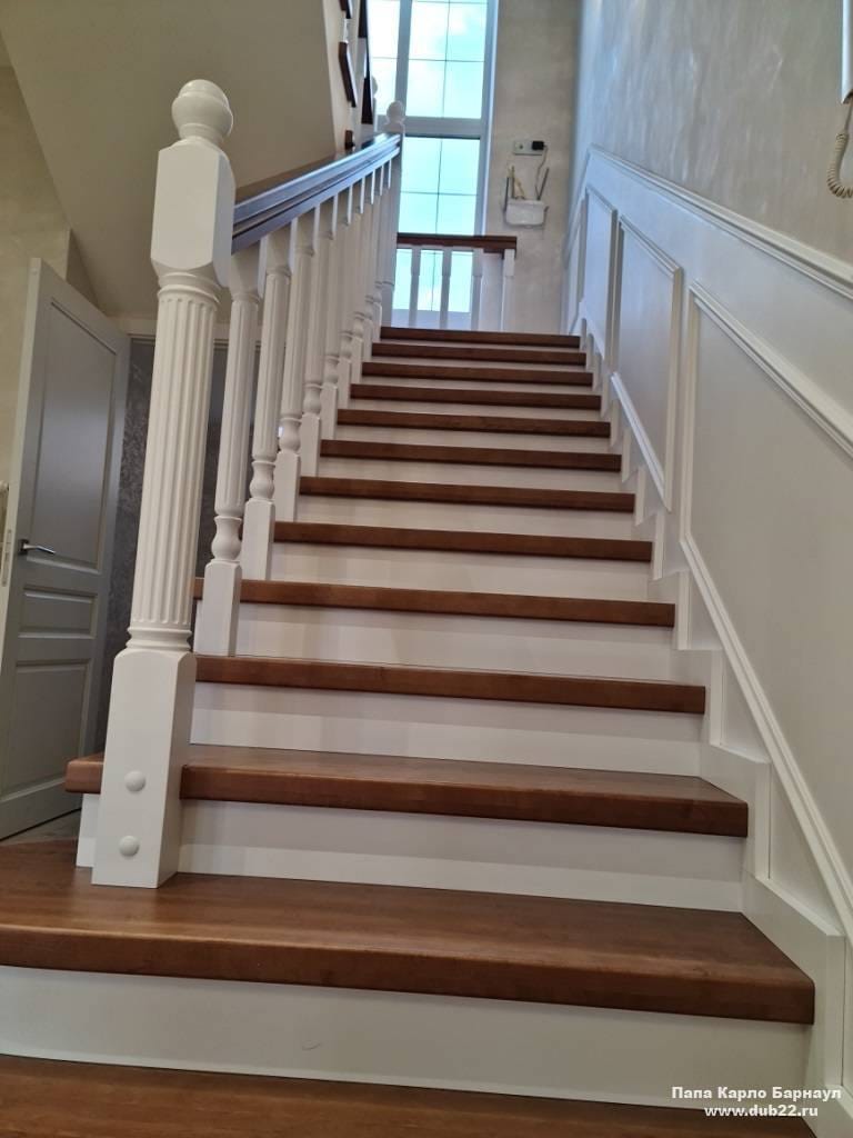 Лестницы в японском стиле из массива дерева — фото 27