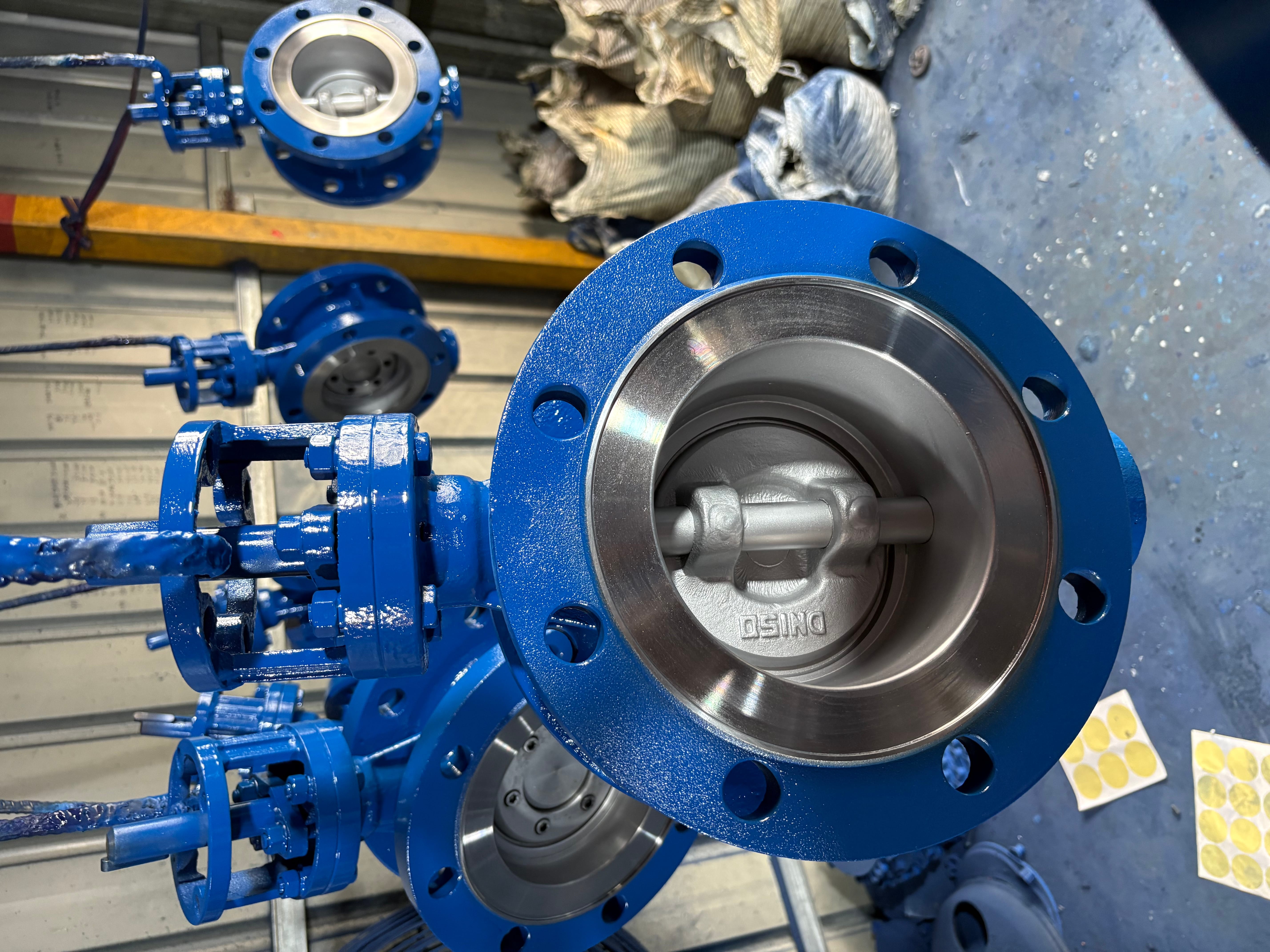 Затвор дисковый поворотный фланцевый с тройным эксцентриситетом под привод ру16 ду50