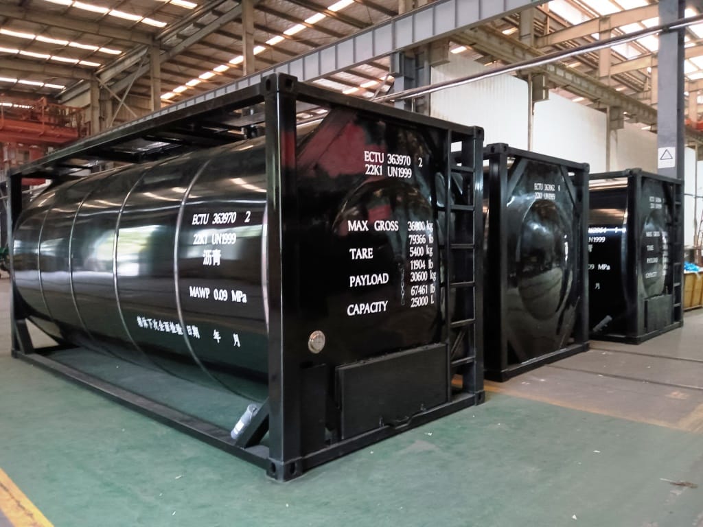 Танк-контейнер объём 25м3 тип Т3, для перевозки и хранения мазута, битума, новый.
